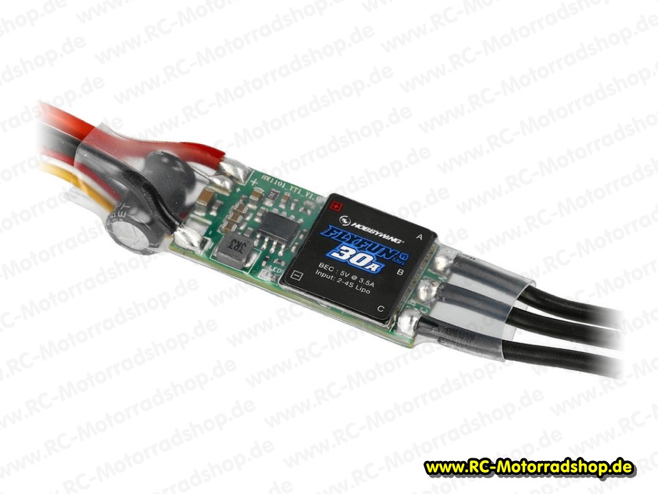 HW30202307: Hobbywing FlyFun V5 30A Mini Regler 2-4s BEC (für E-GYRO X-RIDER SAGITTARIUS) HW30202307