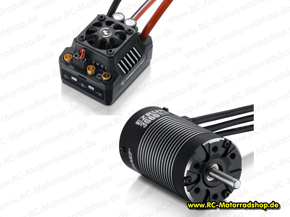 HW38010202: Hobbywing Ezrun MAX10 SCT Brushless Combo mit 3660SL - 4600kV Sensorless Motor (5mm) HW38010202