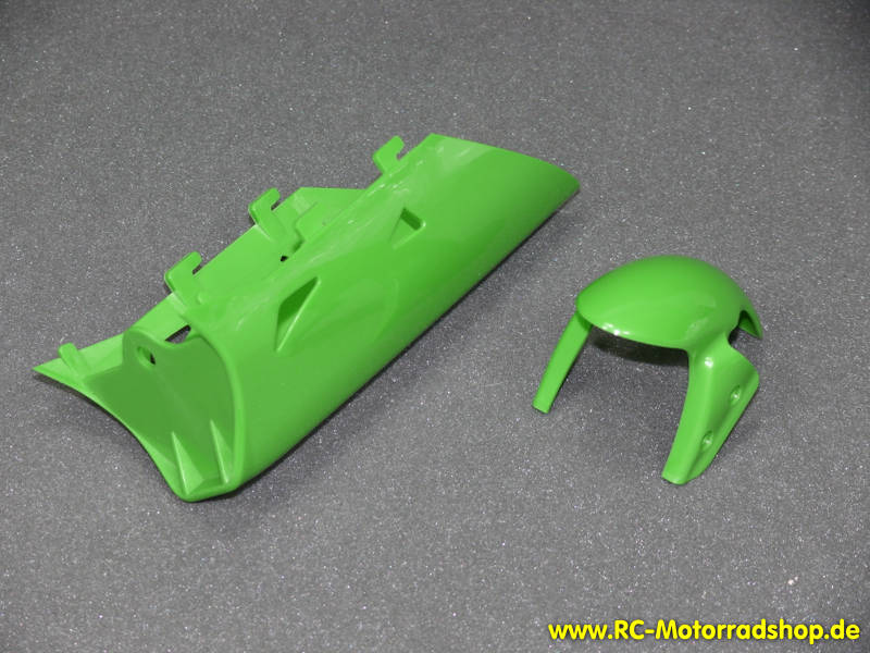 M59547: Verkleidung unten + Schutzblech vorne grün für Anderson 1/5 EP Motorace M59547