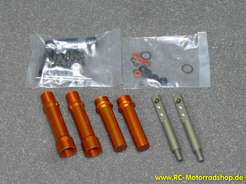 M5S9506: Hydraulische Vorderradgabel Alu eloxiert für Anderson 1/5 EP Motorace M5S9506