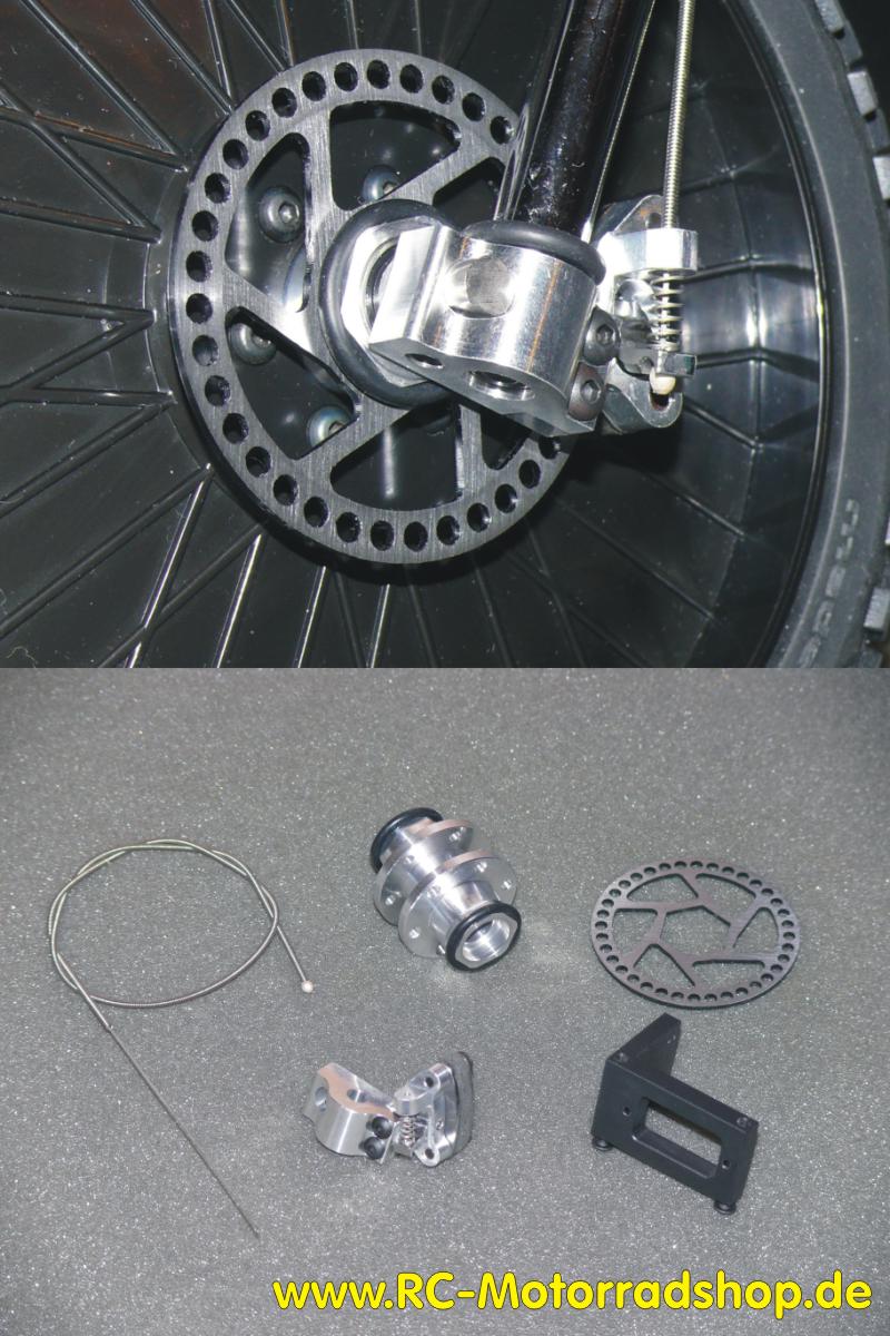 MBS-11L: MBS Single-Scheibenbremse vorne links für 1:4 Motorradmodelle (ARX-540, X-Rider, REELY) MBS-11L