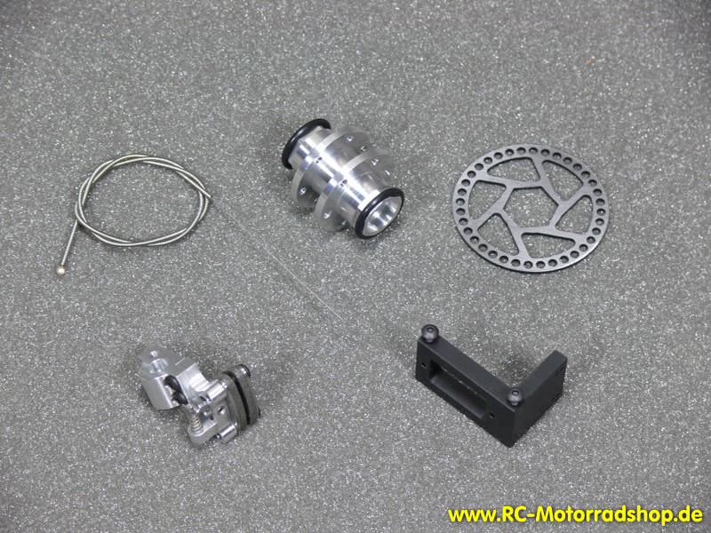MBS-11R: MBS Single-Scheibenbremse vorne rechts für 1:4 Motorradmodelle (ARX-540, X-Rider, REELY) MBS-11R