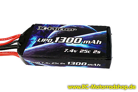 MS8145: LiPo Akku 7,4V - 1300 mAh - 25C für X-RIDER MARS MS8145