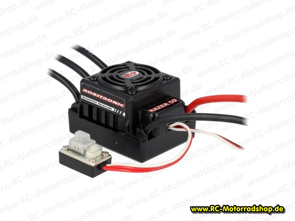 R01221: Brushless Regler Robitronic RAZER ten 50A (official Stock ESC, waterproof) R01221