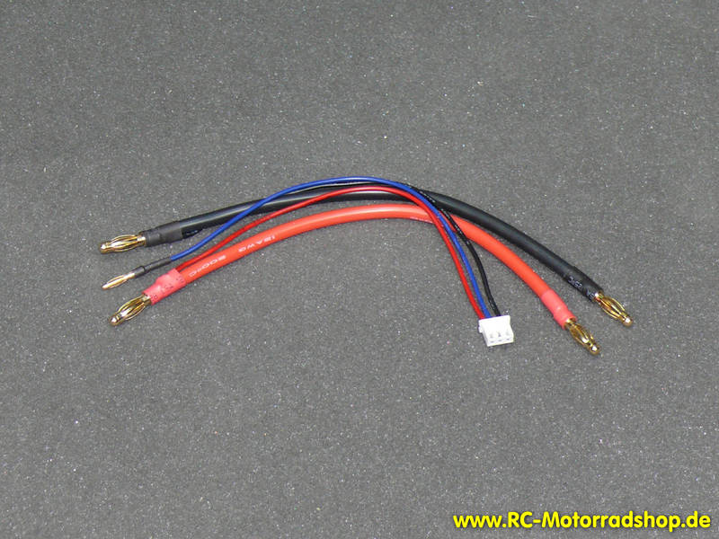 R19002: LiPo Ladekabel zum Anschluss von Hardcase LiPo-Akkus an Ladegeräte mit XH-Balanceranschl. R19002