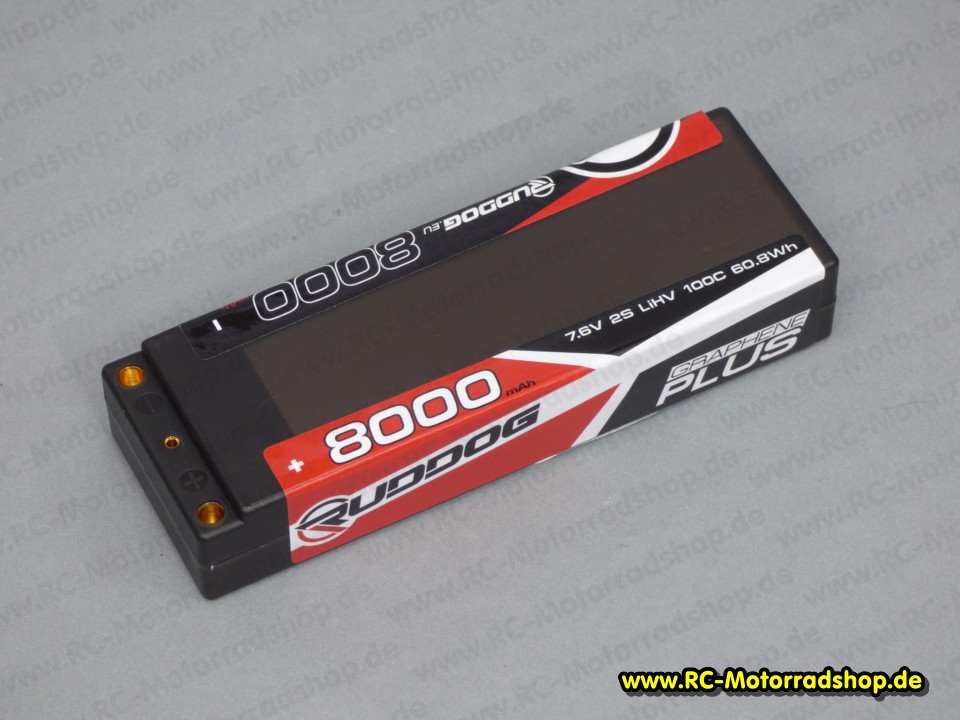 RP-0166: Hardcase-Lipo RUDDOG Graphene Plus HV 7,6V - 8000mAh - 100C - 60,8Wh RP-0166