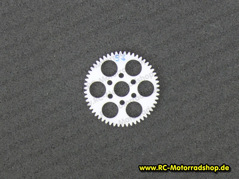 RW32BJ54: Delrin Hauptzahnrad 32DP gefräst - 54Z. (mit 9,5mm Bohrung) RW32BJ54