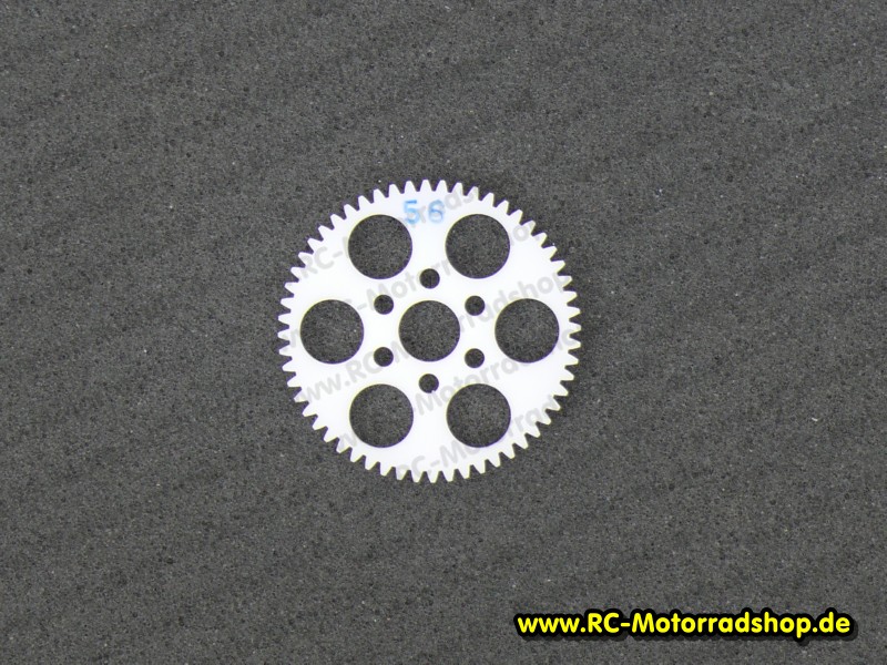 RW32BJ56: Delrin Hauptzahnrad 32DP gefräst - 56Z. (mit 9,5mm Bohrung) RW32BJ56