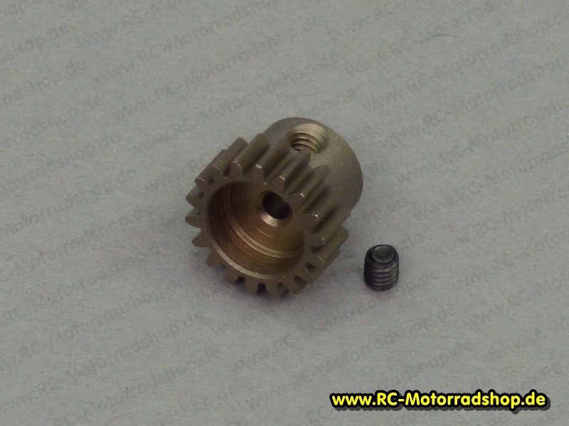 RW4818STM: Motorritzel Stahl 48DP - 18Z. für 2,0mm Motorwelle RW4818STM