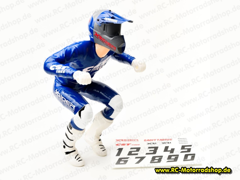 SA4068BU: Fahrerpuppe blau X-Rider SAGITTARIUS SA4068BU