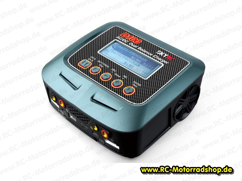 SK100089: Ladegerät SkyRC D100 DUO für LiPo / LiFe / LiIon / LiMn / NiCd / NiMH / Pb Akkus SK100089
