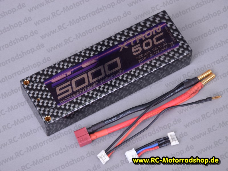 SLSXT5000: Hardcase-Lipo SLS XTRON 7,4V - 5000 mAh - 50/100C (2S1P) SLSXT5000