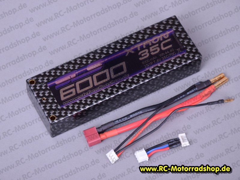 SLSXT6000: Hardcase-Lipo SLS XTRON 7,4V - 6000 mAh - 35/70C (2S1P) SLSXT6000