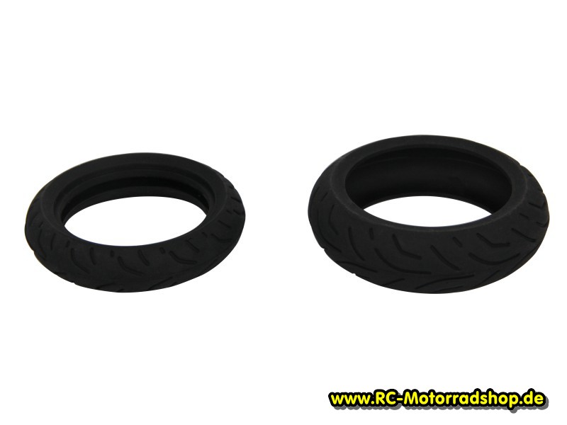 XR-A3005: Satz Reifen - 50 Shore (medium) für Hinterrad mit Kreisel X-RIDER CX3-II / CX3 AIR / EVO XR-A3005