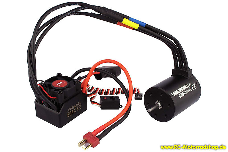 YU-4107005: YUKI SAMURAI B4 Brushless-Combo 60A / 3900 kV - waterproof YU-4107005