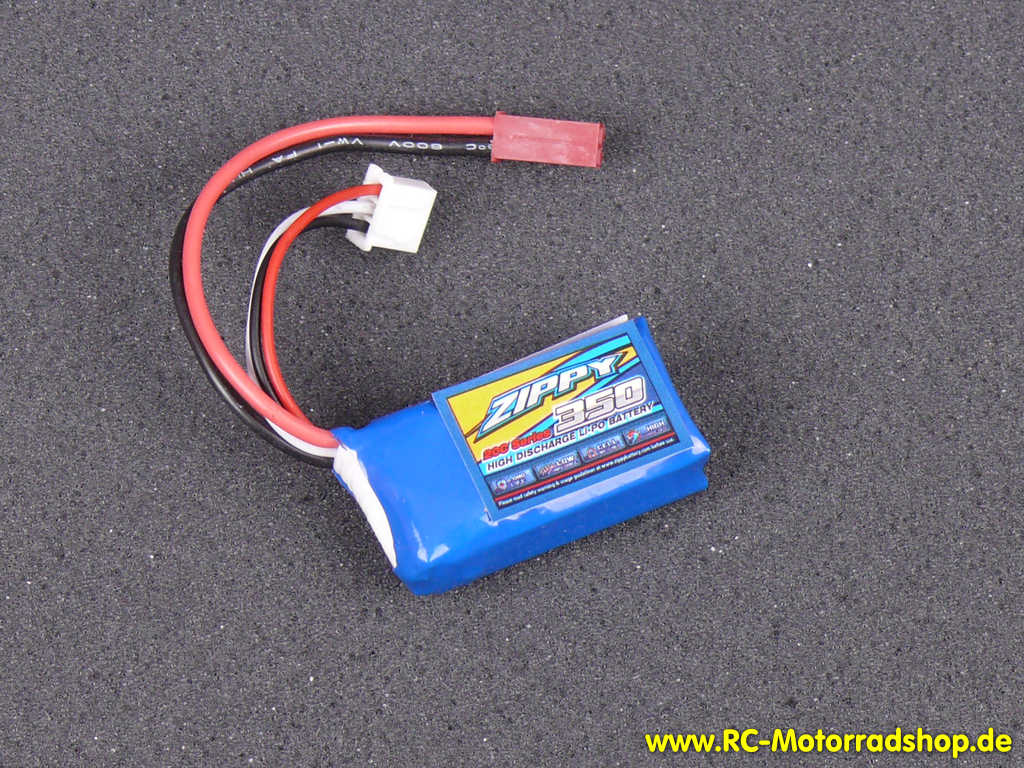 Z350-2S-20: ZIPPY Flightmax 2S LiPo Akku 7,4V - 350mAh - 20C Z350-2S-20
