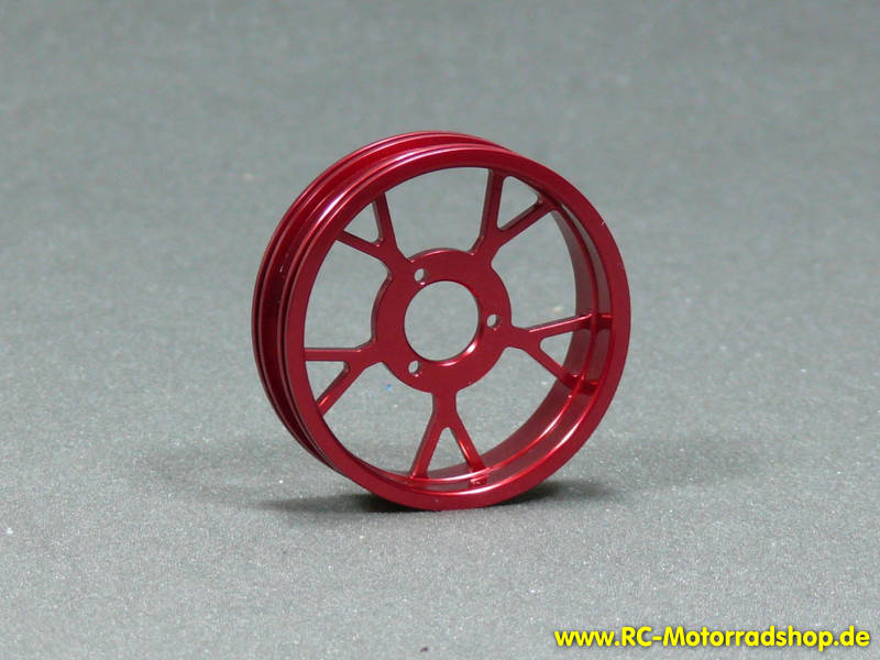 ZH-PD8011-05: Felge hinten Alu rot eloxiert für OTO T-258 / ZH Racing Z-201B / Z-203B ZH-PD8011-05